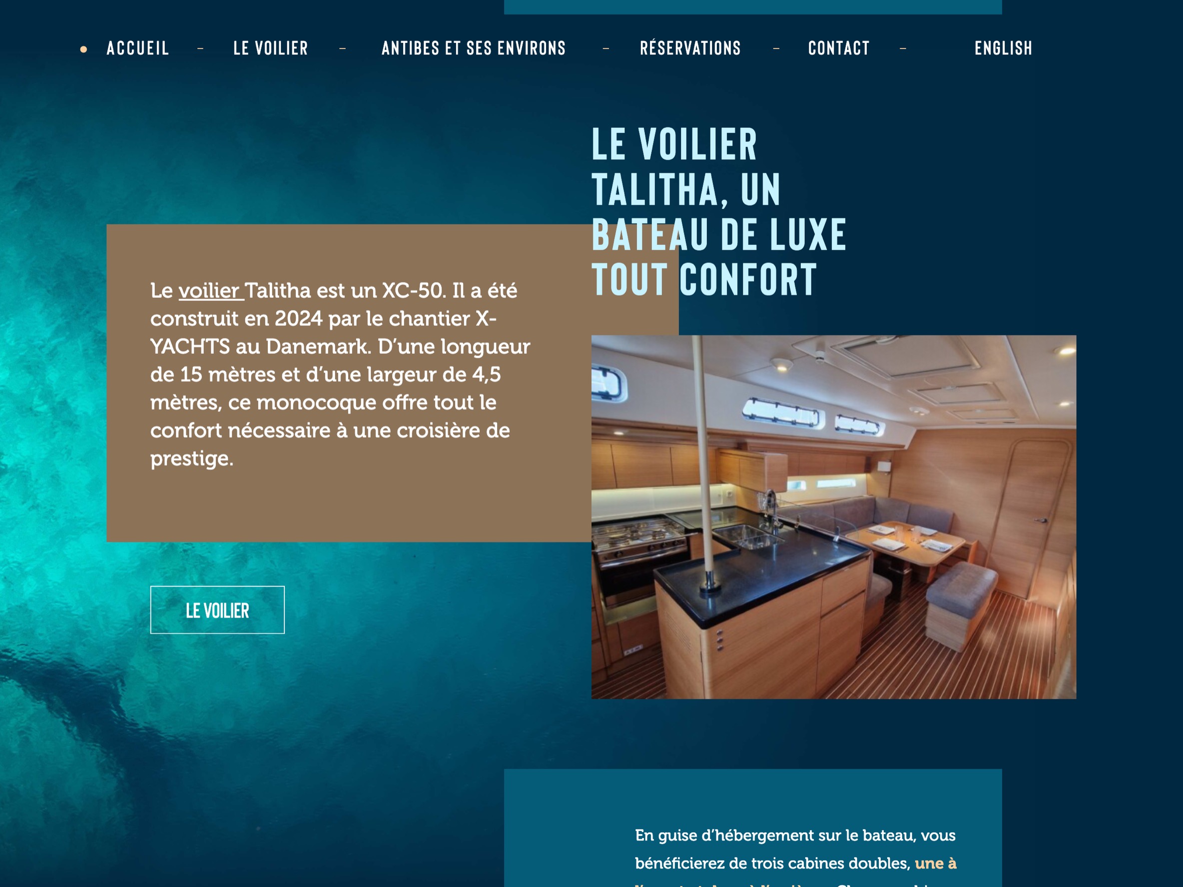 Webdesign et direction artistique pour Voile et Patrimoine — Visuel 2